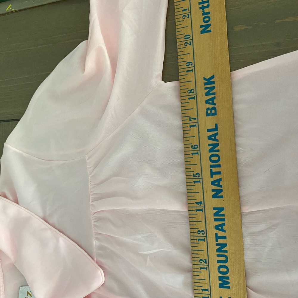 Vintage Pink S Delicate Embroidered sleeve Cottagecore feminine - Picture 12 of 13